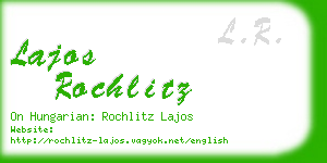 lajos rochlitz business card